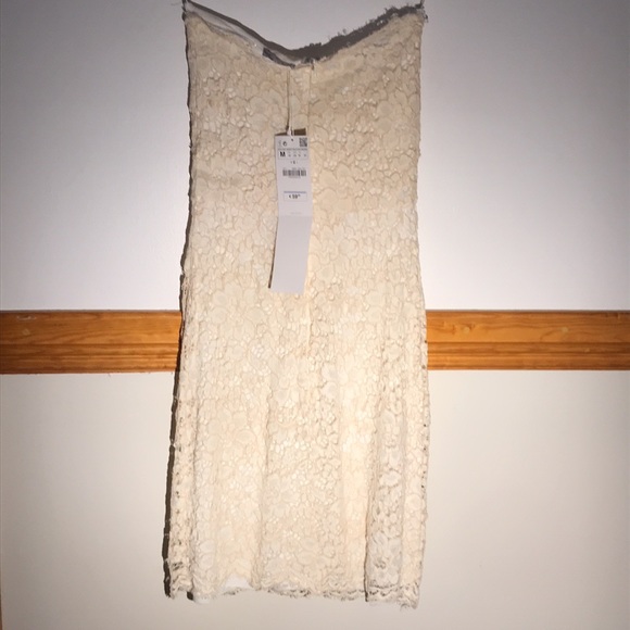 Zara lace strapless dress NWT - Picture 4 of 9